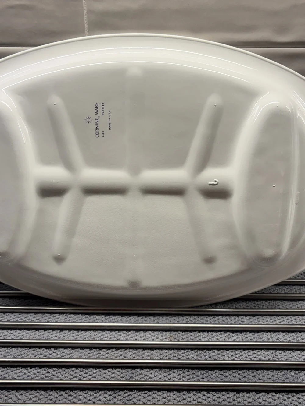 Corningware platter featuring